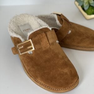 Fendi Feel Suede Clogs 38