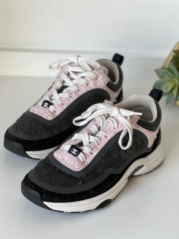 Chanel Tweed Sneakers 38