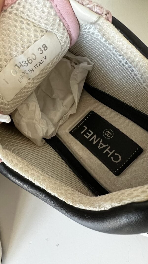 Chanel Tweed Sneakers 38 - Image 8