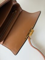 Celine Calfskin Classique Triomphe Bag White Tan - Image 13