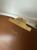Celine Calfskin Classique Triomphe Bag White Tan - Image 16