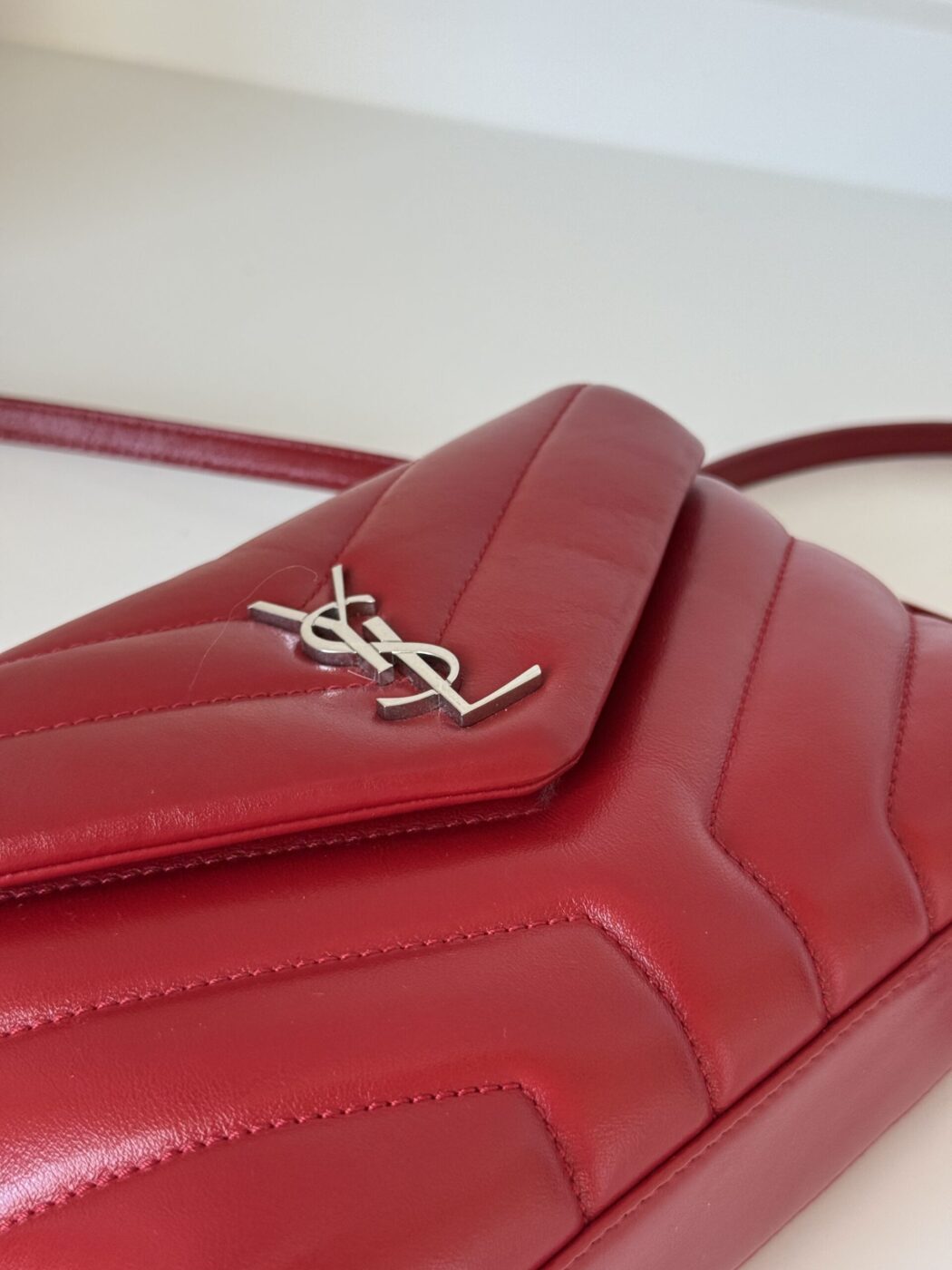 YSL Toy LouLou Red Crossbody - Image 5
