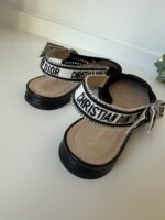 Dior Black Cannage Dior & Moi Slingback Flats 38 - Image 6