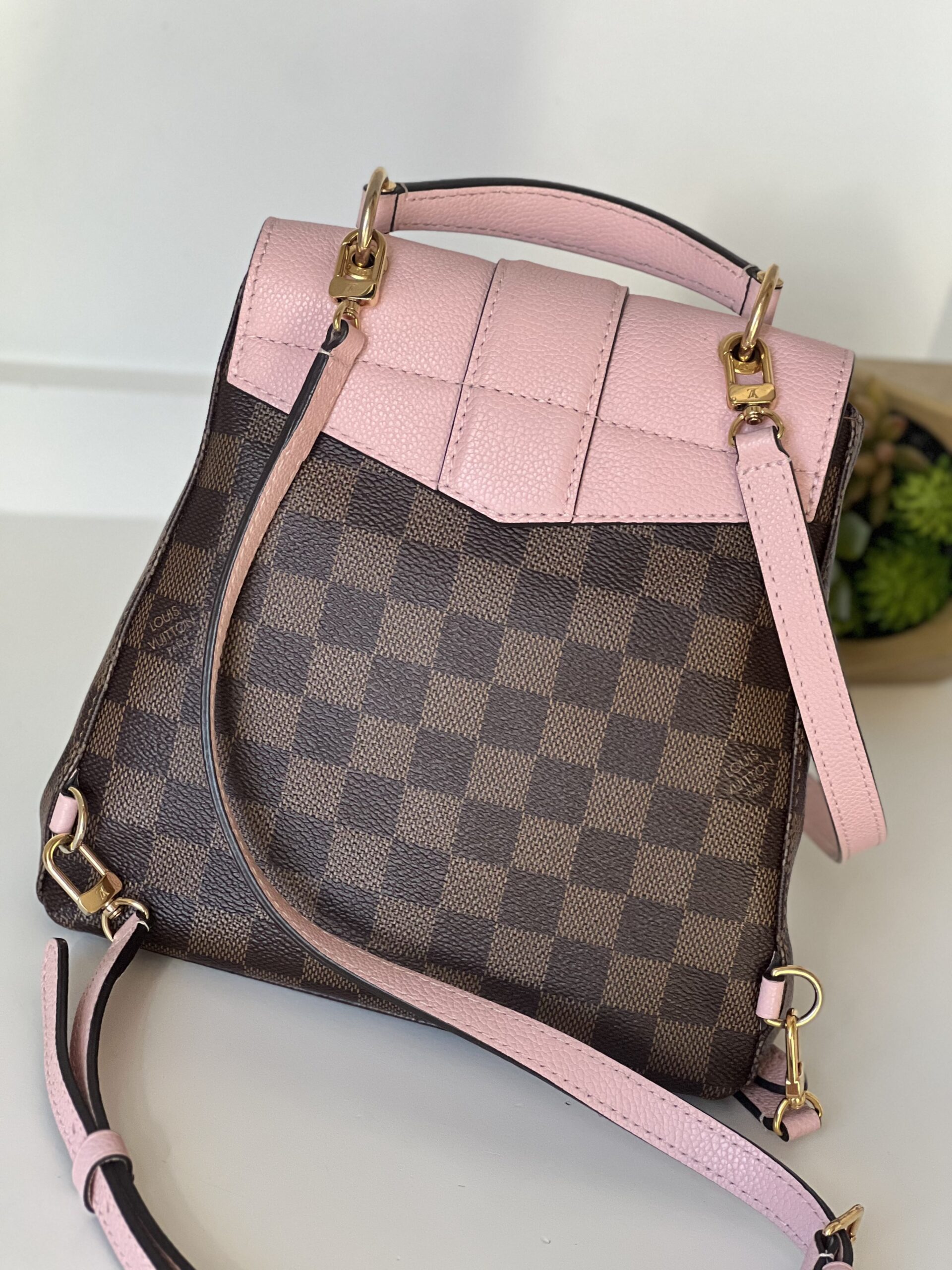 Louis Vuitton Clapton Backpack Damier Ebene Magnolia - LVLENKA display picture 3