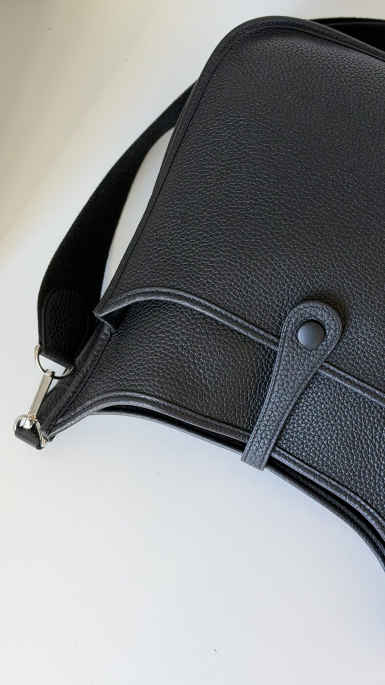 Hermes Evelyne PM III Black SHW - Image 5