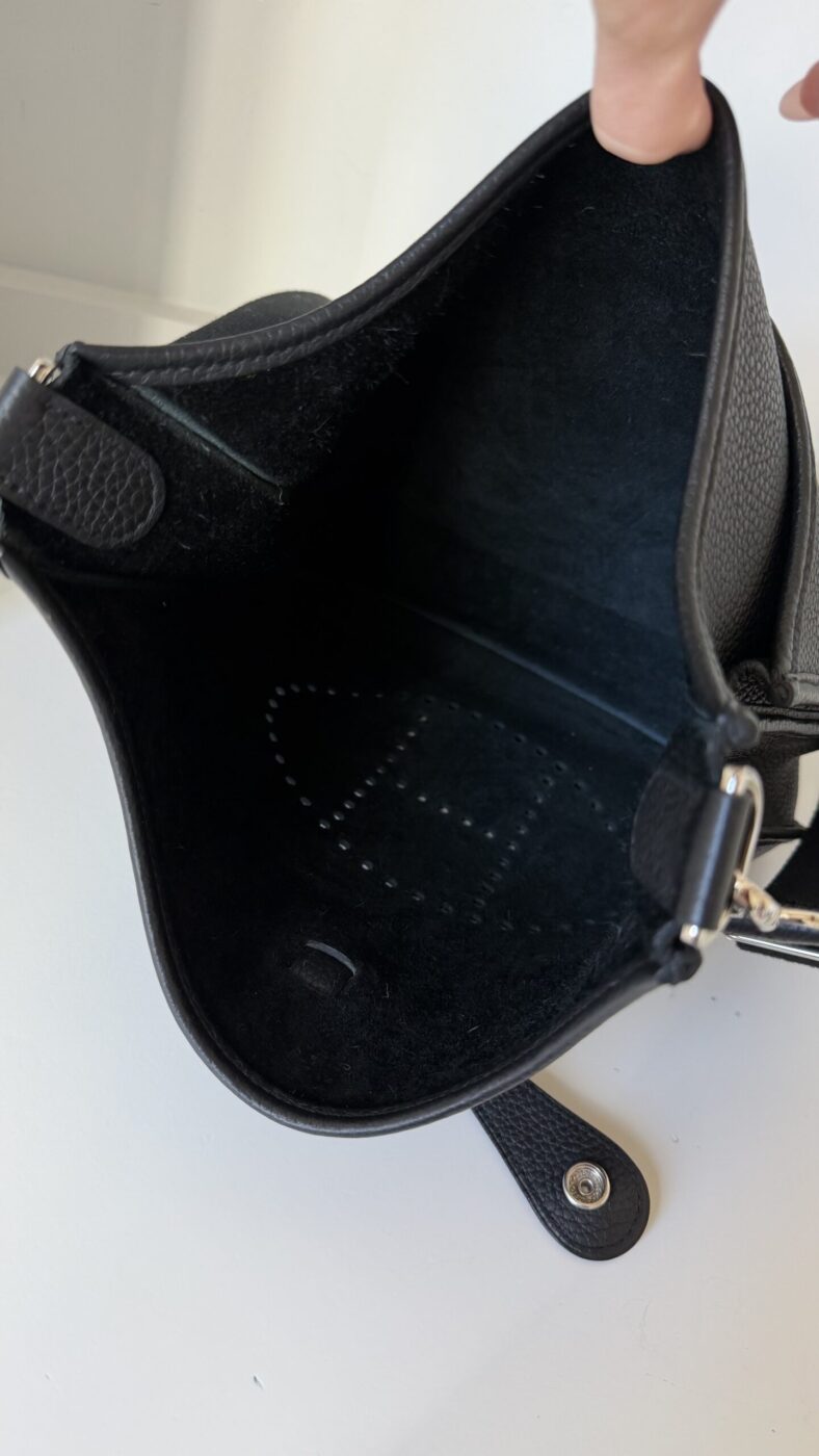 Hermes Evelyne PM III Black SHW - Image 11