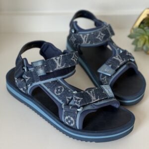 Louis Vuitton Panama Line Denim Sandals Men 8