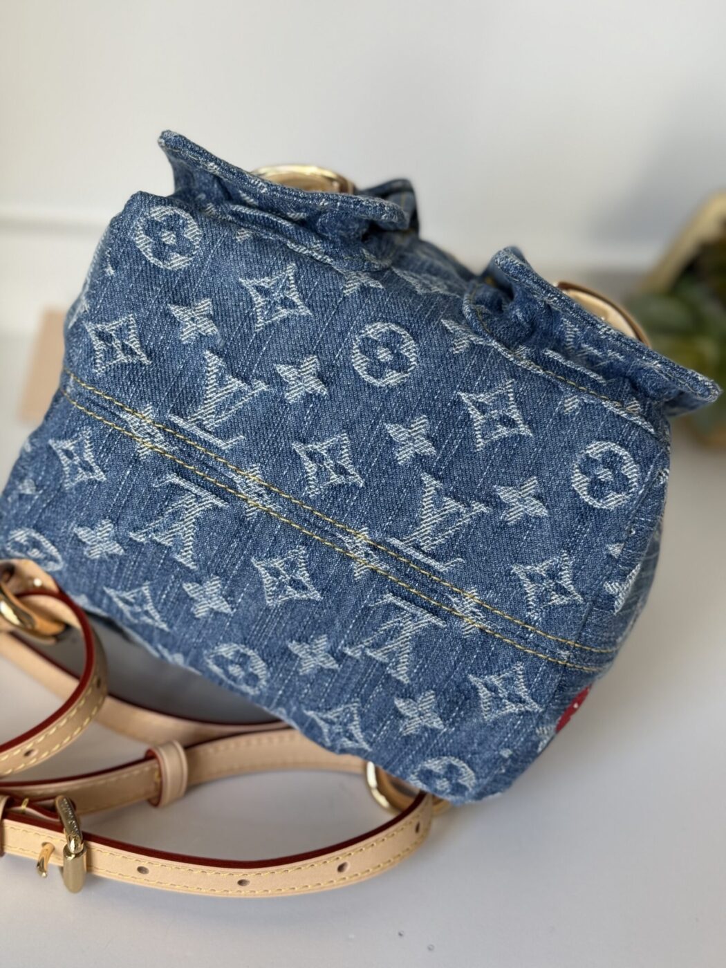 Louis Vuitton Denim Cherry Backpack - Image 7