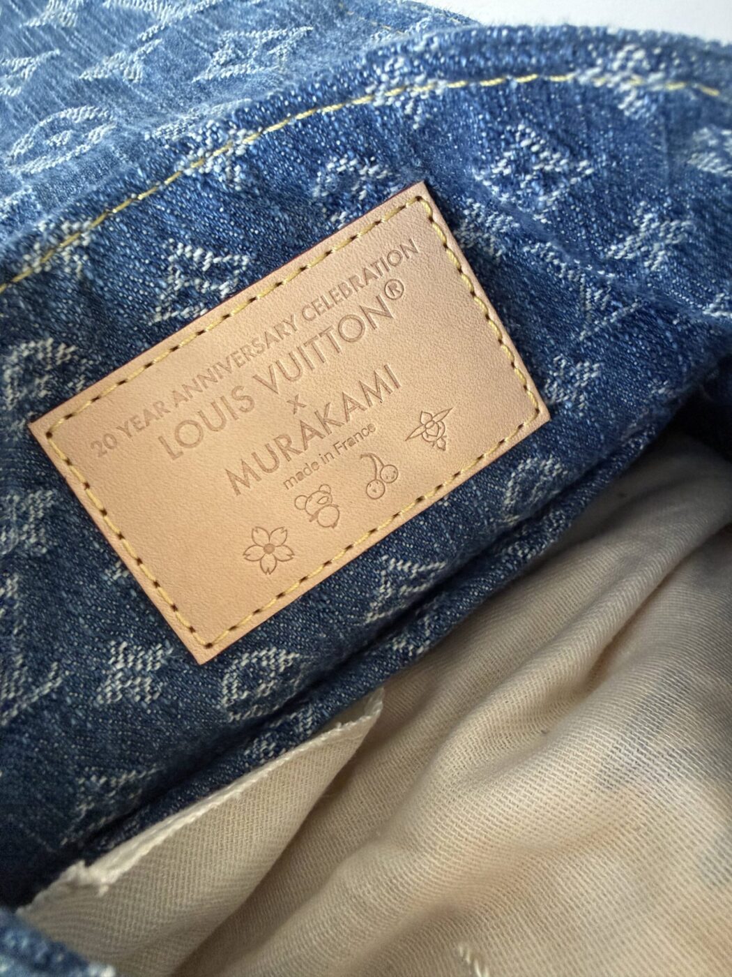Louis Vuitton Denim Cherry Backpack - Image 9