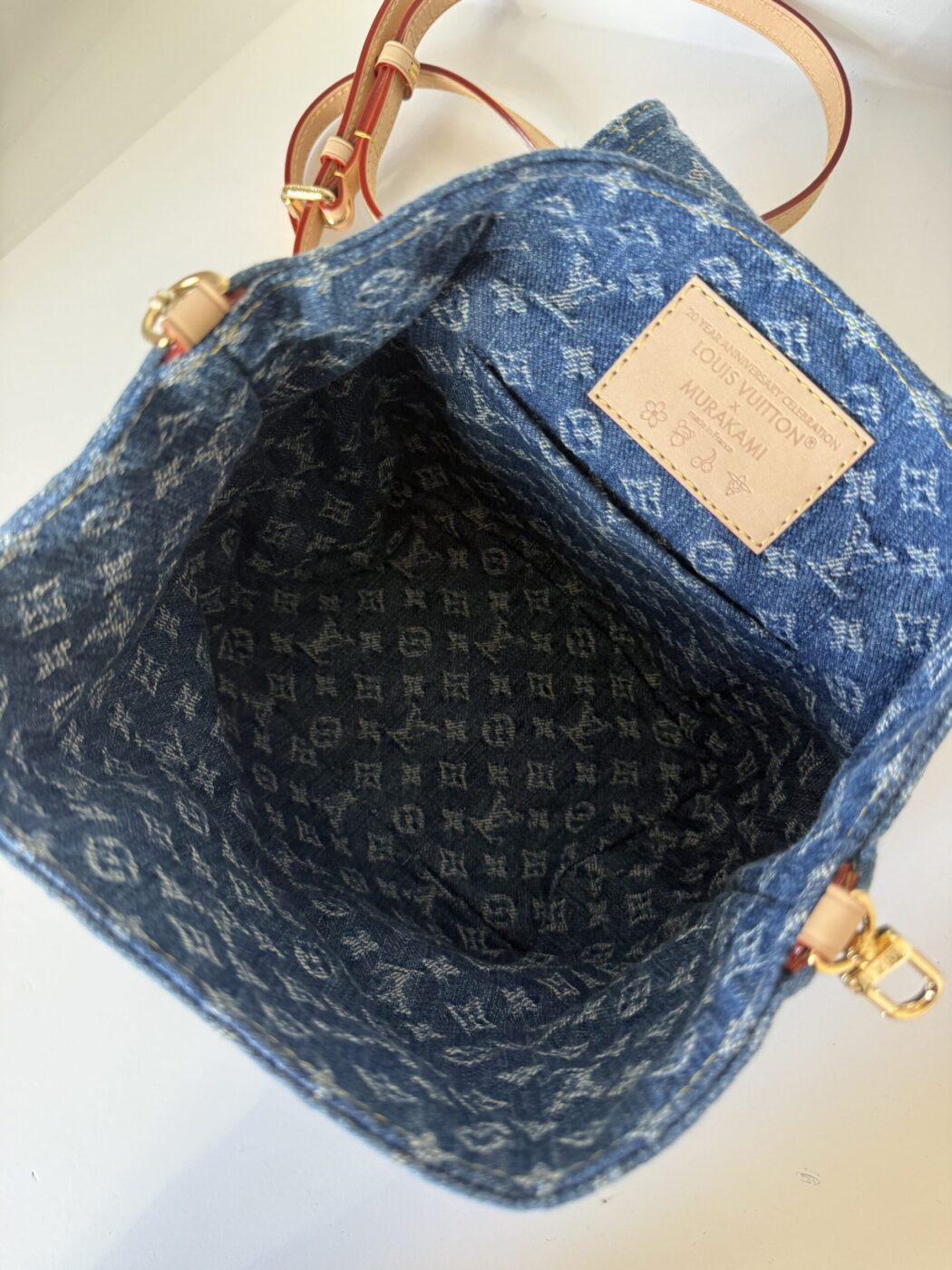 Louis Vuitton Denim Cherry Backpack - Image 10