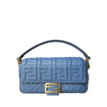 Fendi Baguette NM Bag Nappa Embossed Leather Medium
