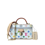 Louis Vuitton LVxTM Vanity Chain Pouch Murakami White Multicolor Monogram Canvas