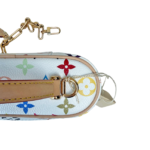 Louis Vuitton LVxTM Vanity Chain Pouch Murakami White Multicolor Monogram Canvas - Image 4