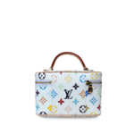 Louis Vuitton LVxTM Vanity Chain Pouch Murakami White Multicolor Monogram Canvas - Image 2