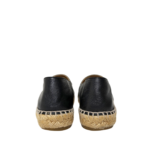 Chanel Black Lambskin Espadrilles 37 - Image 2