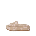 Gucci GG Jumbo Print Platform Slides 38.5
