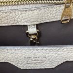 Louis Vuitton Taurillon Capucines BB Galet - Image 10