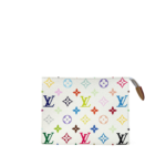 Louis Vuitton Murakami Multicolor White Canvas Toiletry 19 Cosmetic Pouch