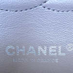 Chanel Medium Classic Double Flap Bag Purple Iridescent Caviar Mermaid Hardware - Image 9