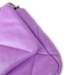 Chanel 19 Purple Quilted Lambskin Medium - Image 3