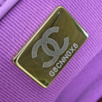 Chanel 19 Purple Quilted Lambskin Medium - Image 6