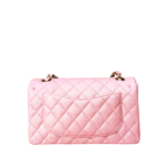 Chanel Iridescent Caviar Quilted Small Double Flap Rose Pink - Image 4