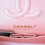 Chanel Iridescent Caviar Quilted Small Double Flap Rose Pink - Image 7