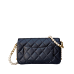 Chanel Black Lambskin Pearl WOC Crossbody - Image 2