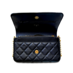 Chanel Black Lambskin Pearl WOC Crossbody - Image 4