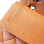 Chanel Lambskin Quilted Medium Double Flap Caramel Brown - Image 7