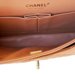 Chanel Lambskin Quilted Medium Double Flap Caramel Brown - Image 6