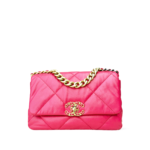 Chanel 19 Hot Pink Quilted Lambskin Medium