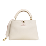 Louis Vuitton Capucines BB Taurillon Blanc Casse Light Pink Braided Strap Crossbody