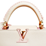 Louis Vuitton Capucines BB Taurillon Blanc Casse Light Pink Braided Strap Crossbody - Image 7