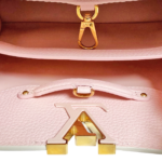 Louis Vuitton Capucines BB Taurillon Blanc Casse Light Pink Braided Strap Crossbody - Image 8