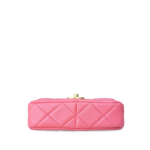 Chanel Lambskin Enamel Quilted Pending CC Mini Square Flap Pink - Image 3