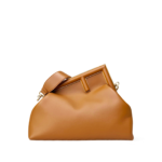 Fendi Shiny Nappa Medium Fendi First Caramello