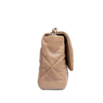 Chanel Lambskin Quilted Large Chanel 19 Flap Beige Mocha - Image 4