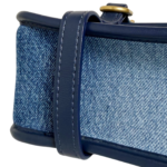Chanel Washed Denim Quilted Messenger Flap Blue - Image 8