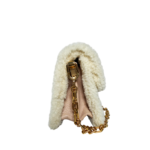 Louis Vuitton Mini Dauphine Shearling Beige Croasbody - Image 4