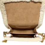 Louis Vuitton Mini Dauphine Shearling Beige Croasbody - Image 5