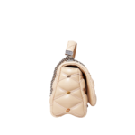 Louis Vuitton GO-14 MM Studded Quilted Lambskin Malletage Beige Handbag Crossbody - Image 2