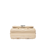 Louis Vuitton GO-14 MM Studded Quilted Lambskin Malletage Beige Handbag Crossbody - Image 3