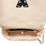 Louis Vuitton GO-14 MM Studded Quilted Lambskin Malletage Beige Handbag Crossbody - Image 4