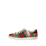 Gucci New Ace Strawberry Supreme Canvas Tennis Shoes 36