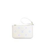 Louis Vuitton Carryall PM Empreinte Milky White & Blue Palette Crossbody With Pouch - Image 6