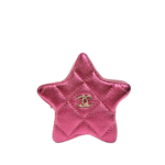 Chanel Mirror Calfskin Metallic Lambskin Quilted Hollywood Boulevard Mini Flap With Star Coin Purse Pink - Image 7