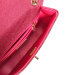 Chanel Mirror Calfskin Metallic Lambskin Quilted Hollywood Boulevard Mini Flap With Star Coin Purse Pink - Image 6