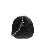 Chanel Black Caviar Quilted Barrel Roller Papillon With Chain Black Crossbody - Image 5