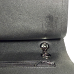 Chanel Reissue 2.55 Jumbo Flap Chevron Sheepskin Black On Black Shoulder Bag - Image 8